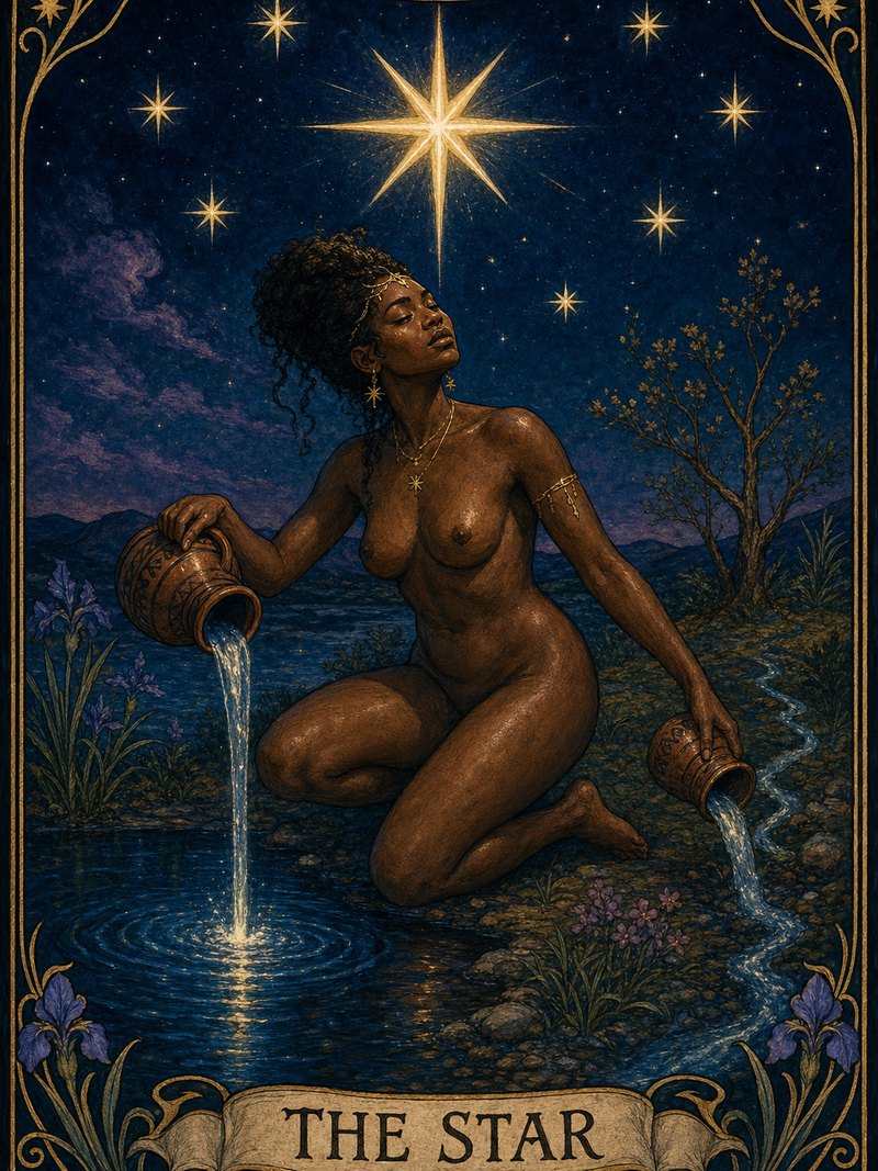 The Star tarot card.